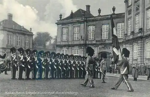 Denmark Copenhagen Amalienborg Guard parade