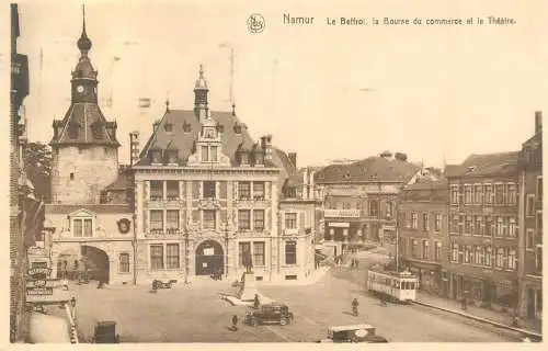 Belgium Namur Le Beffroi, La Bourse du Commerce et le Theatre