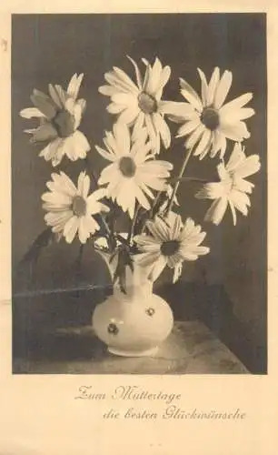 Mother's Day best wishes greetings daisies vase floral arrangement
