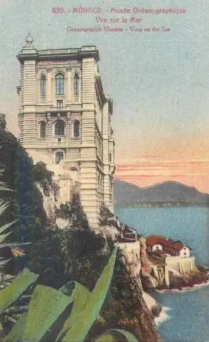 Monaco Musee Oceanographique Vue sur la Mer