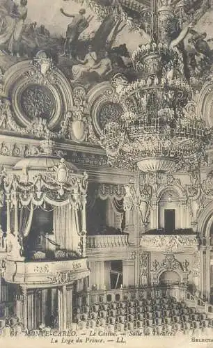 Monaco Monte Carlo Salle de Theatre La Loge du Prince