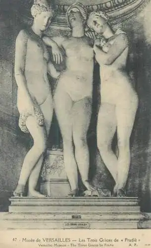 France Musee de Versailles Les Trois Graces de "Pradie"