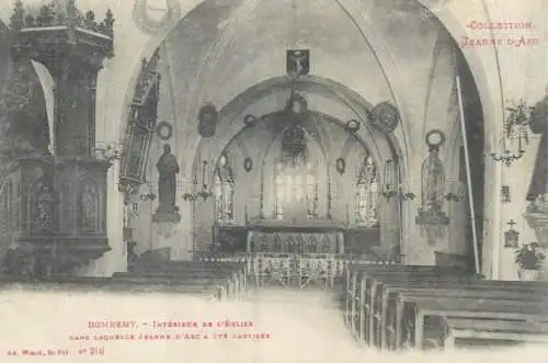 Collection Jeanne d'Arc France Domremy Interieur de l'eglise dans laquelle Jeanne d'Arc a ete baptisee