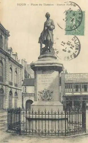 France Dijon Place du Theatre Statue Rameau