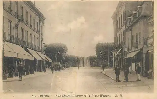 France Dijon Rue Chabot Charny & la Place Wilson