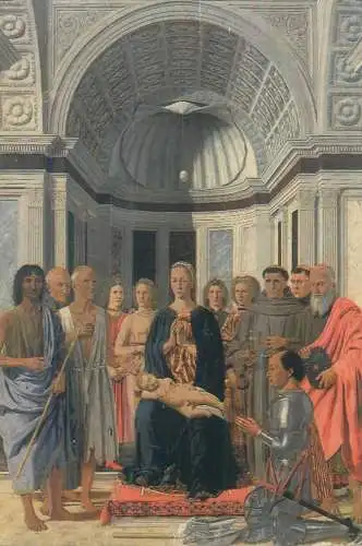 La Madonna col il Bambino, Angeli, Santi e Federico da Montefeltro, Duca di Urbino Piero della Francesca