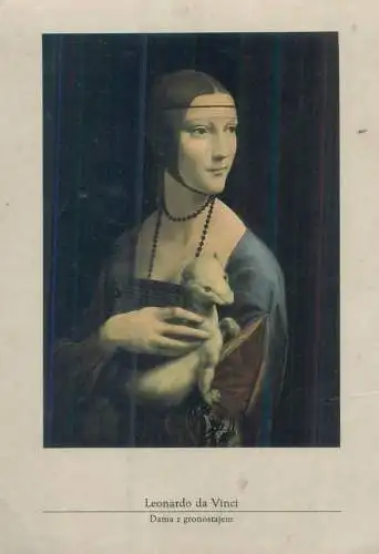 Portrait of a Lady with an Ermine Leonardo da Vinci painting cca 1485