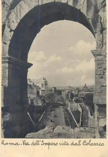 Italy Roma Via dell'Impero vista dal Colosseo