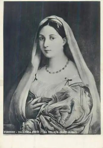 La Velata pittura di Raffaello a Galleria Pitti Firenze Italy