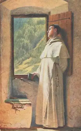 Postcard painting Caderstran Rayon de soleil