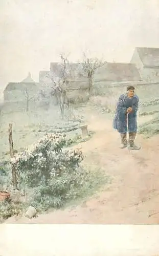 Postcard painting Carl Larsson Goteborgs Museum