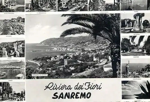 Postcard Italy SanRemo riviera dei Fiori