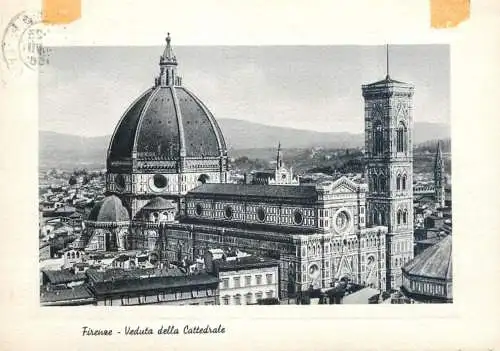 Postcard Italy Firenze (Florence) Veduta della Cattedrale