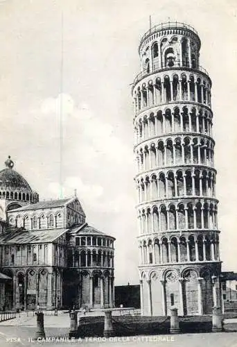 Postcard Italy Pisa il campanile a tergo della cattedrale
