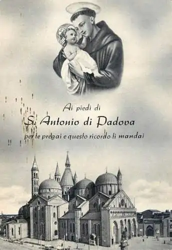 Postcard Italy S. Antonio di Padova
