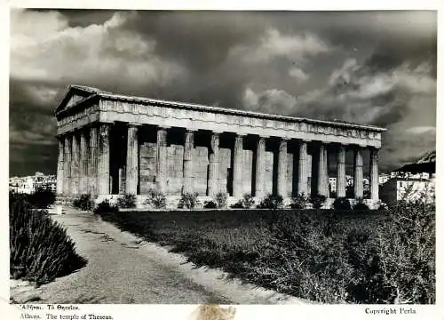 Postcard Greece Athens the temple of Theseus