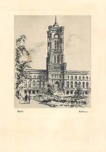 Postcard Germany Berlin Rathaus