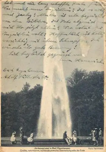 Postcard Germany Jordansprudel in Bad Oeynhausen