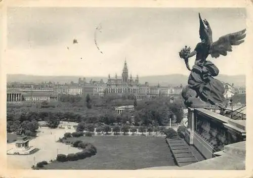 Postcard Austria Wien town hall 1940