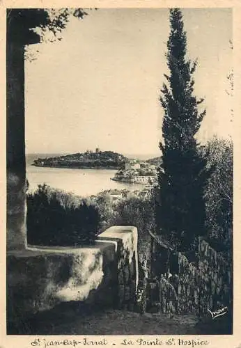 Postcard France St. Jean cap Ferrat la pointe St. Hospice