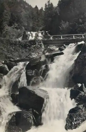Postcard France Hautes Pyrénées > Cauterets cascade de Lutour
