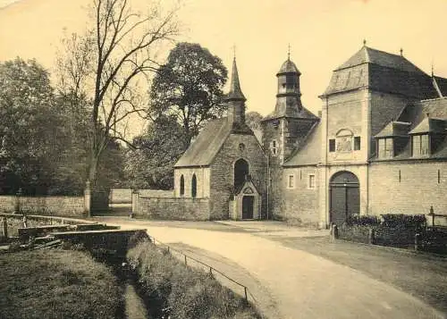 Postcard Belgium monastere Notre Dame chapelle castrale