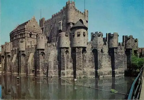 Postcard Belgium Gent Earl's castle
