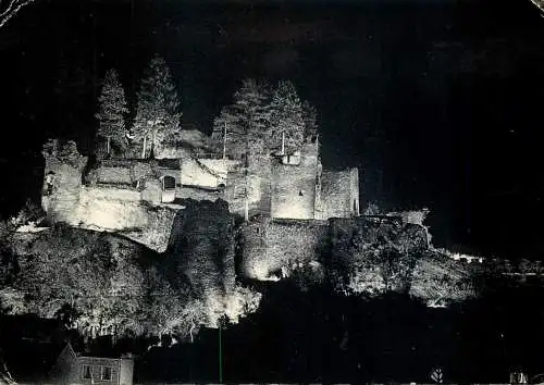 Postcard Belgium La Roche en Ardenne les ruines du chateau