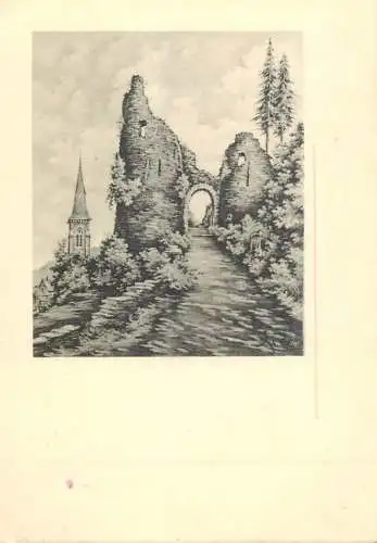 Postcard Belgium Ardenne chateau La Roche en Ardenne