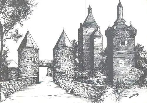 Postcard Belgium Chateau de Sombreffe Province de Namur