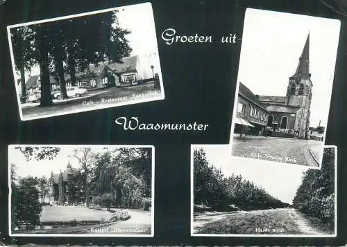 Postcard Belgium groeten uit Waasmunster