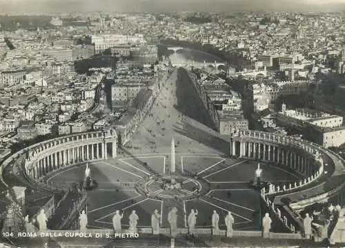 Postcard Italy Roma dalla cupola di S. Pietro