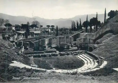 Postcard Italy Pompei the open theatre