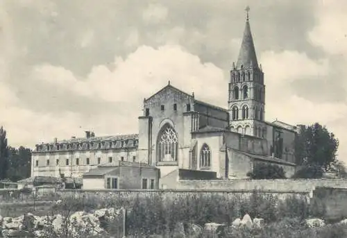 Postcard France Charente Abbaye de Bassac