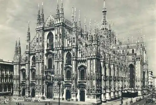 Postcard Italy Milano il duomo
