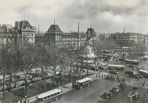 Postcard France  Paris place de la Republique