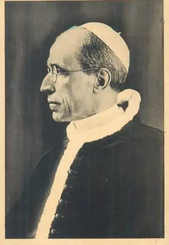 Postcard Italy Vatican S.S. Pio XII Pius XII pope scene