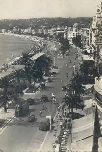 Postcard France Nice la promenade des anglais 1949