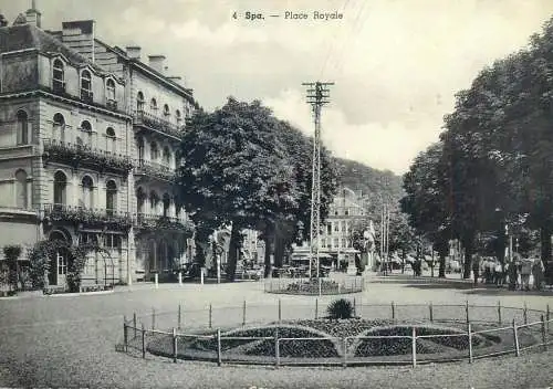 Postcard Belgium Spa place royale
