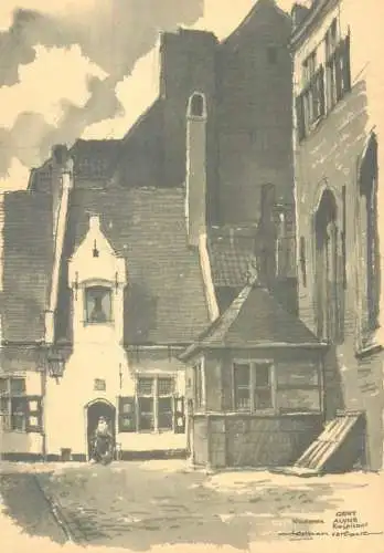 Postcard Belgium Gent kospitaal
