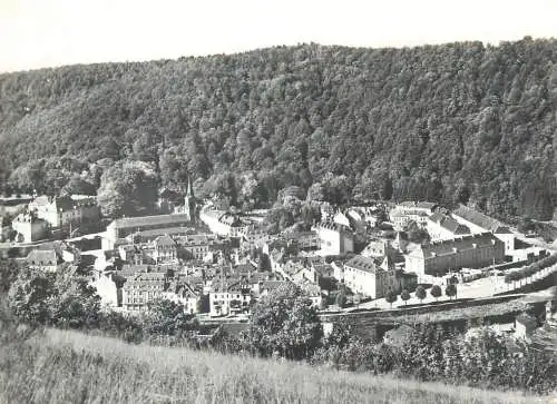 Postcard Belgium Bouillon vue partielle avec Eglise