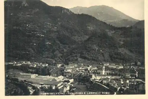 Postcard Italy Torrebelvicino panorama e Lanificio Rossi