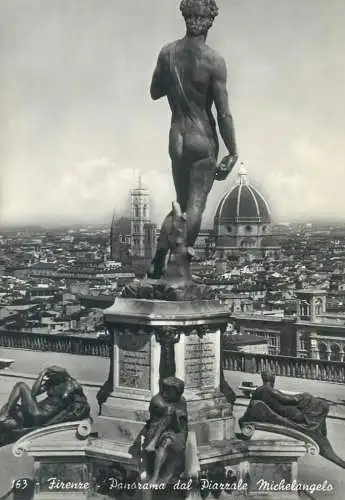 Postcard Italy Florence panorama dal Piazzale Michelangelo