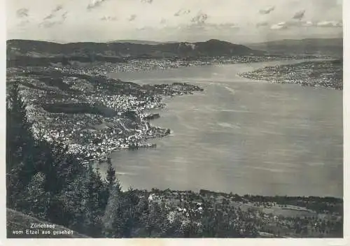 Postcard Switzerland Zurichsee vom Etzel aus gesehen