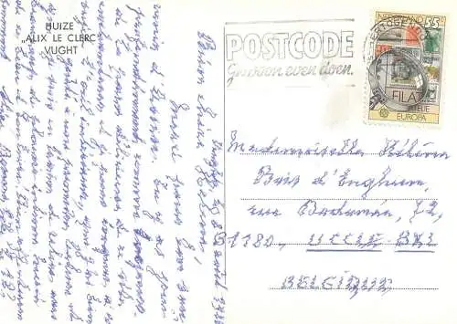 Postcard Netherlands Huize Alix le clerc Vught