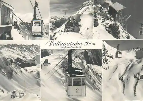 Postcard Austria Vallugabahn multi view teleferique