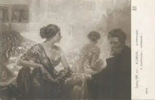 Postcard Painting Salon de Paris 1914 N. Caputo Symphonie