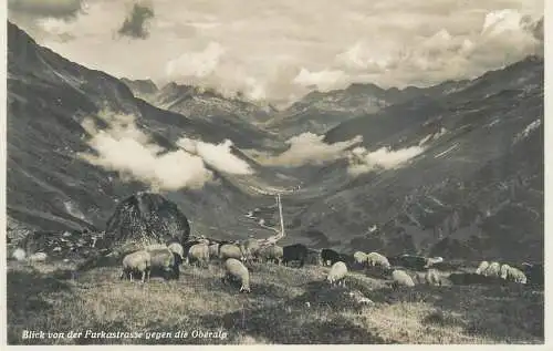 Postcard Switzerland Blick von der Furkstrasse gegen die Oberala