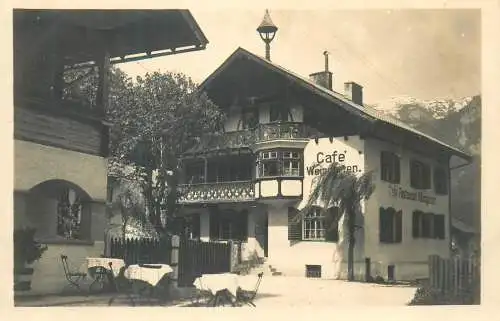 Postcard Germany Cafe Restaurant Weingarten