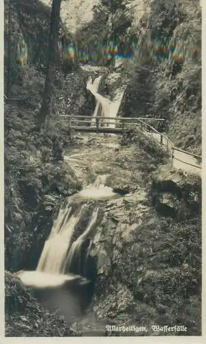Postcard Germany Werbeitligen Watterfalle
